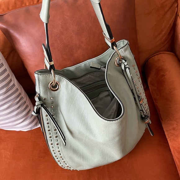 Stud and Stitch Expandable Single Strap Hobo Bag - Picture 6 of 9